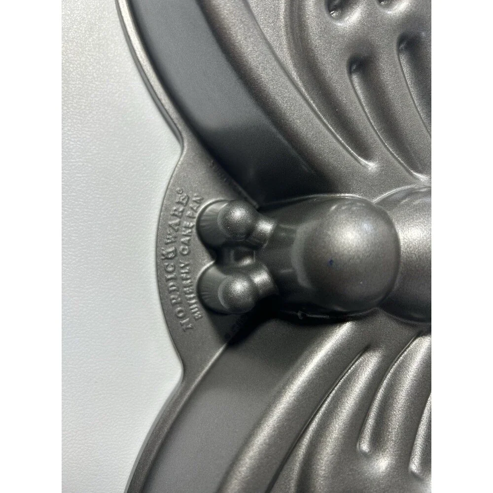Nordic Ware Butterfly Cast Aluminum Cake Pan - 9 Cup Mold - Non-Stick Bakeware